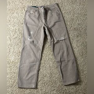 NWT - Wild Fable High Rise Straight Jeans in Light Brown - 14